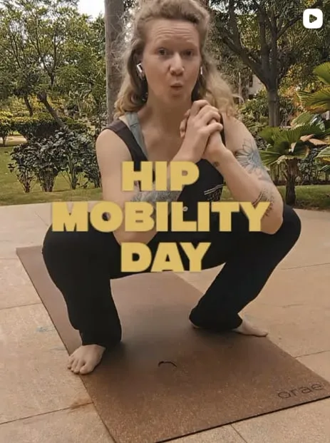 Instagram post: Hip mobility