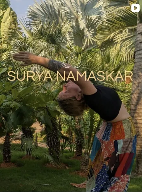 Instagram post: Surya Namaskar