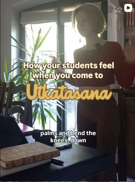 Instagram post: Utkatasana