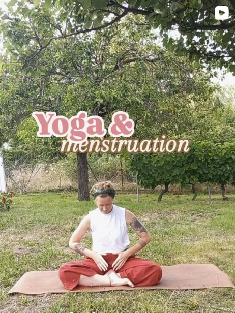 Instagram post: Yoga and menstruation