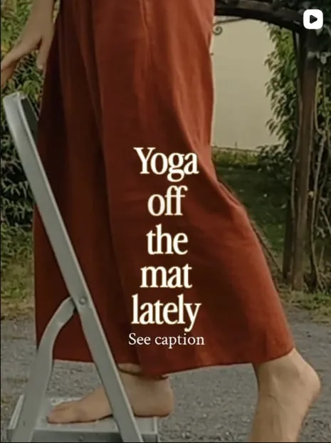 Instagram post: Yoga off the mat